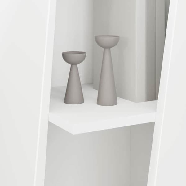 Maison Exclusive - Sidehylde 33 x 32 x 100,5 cm Ingeniørtræ Hvid