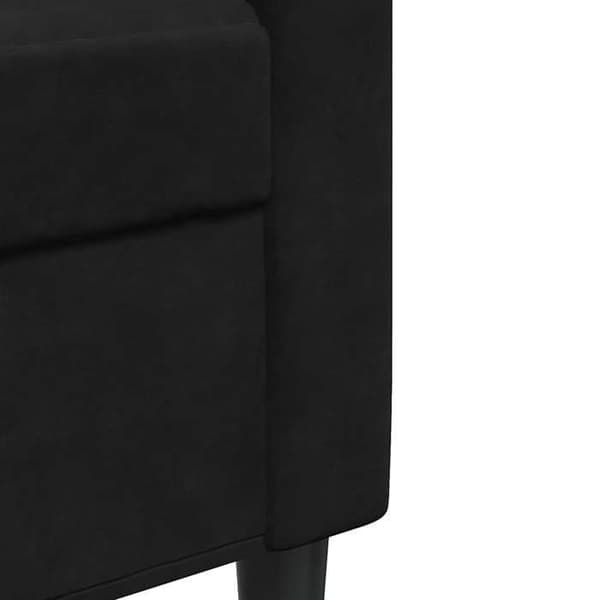 Maison Exclusive - Sæt af 2 sofaer med puder i sort velour