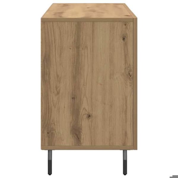 Maison Exclusive - Buffet i egetræ, håndlavet, 100x36x60 cm, ingeniørtræ