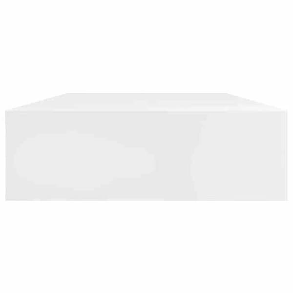 Maison Exclusive - Vägghylla med 1 låda MDF Vit Förvaring av böcker/DVD Matt vit