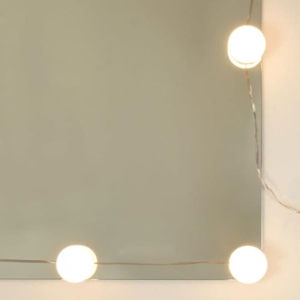 Toiletbord med LED Hvid 74,5x40x141 cm141 [cm] Vit