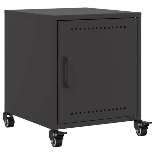 Maison Exclusive - Sort natbord 36x39x43,5 cm stål