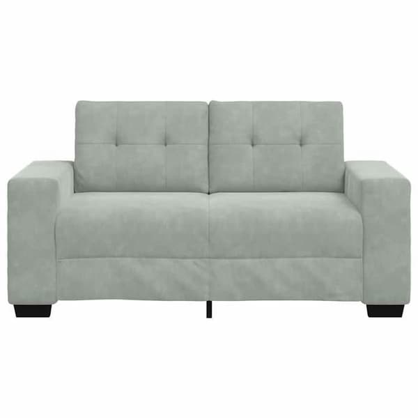 Maison Exclusive - Soffa gråljus 160x77x82 cm sammet