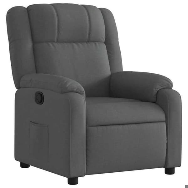 Maison Exclusive - Grått tyg reclinerfåtölj