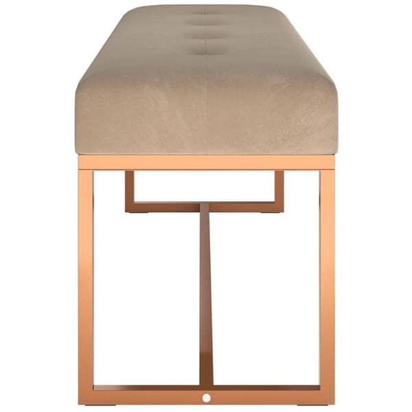 Maison Exclusive - Beige Pankki 110x36x45 cm Sametti