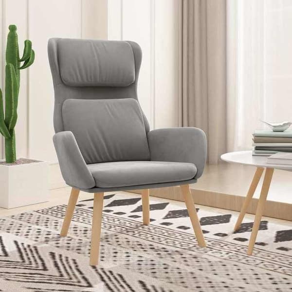 Maison Exclusive - Relax stol Lys grå Velour