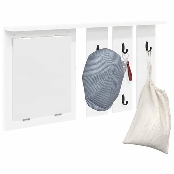 Maison Exclusive - Väggmonterad klädhängare Montering vit 85 x 10 x 45 cm Vit