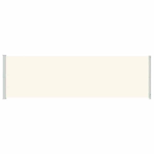 Maison Exclusive - Utdragbart sidotak för patio 180x614 cm Kräm