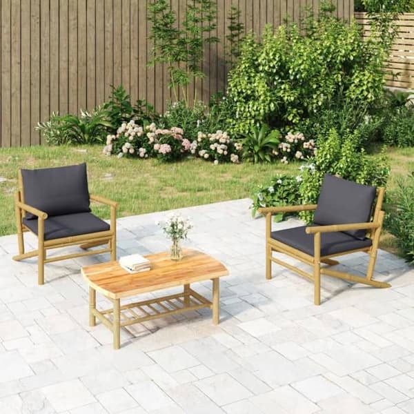Maison Exclusive - Puutarhapöytä 90x55x37 cm bambu