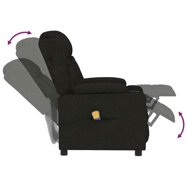 Maison Exclusive - Sort stof massage stol