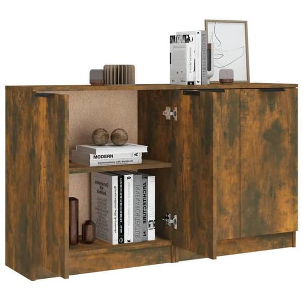 Maison Exclusive - Bufféer 2 st Rökek 60x30x70 cm Ingenjörsträ