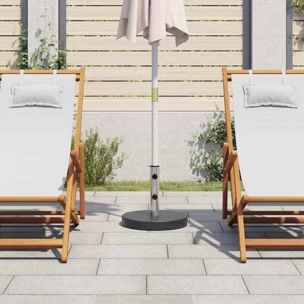 Maison Exclusive - Granitparasolfot 20 kg Rund Svart