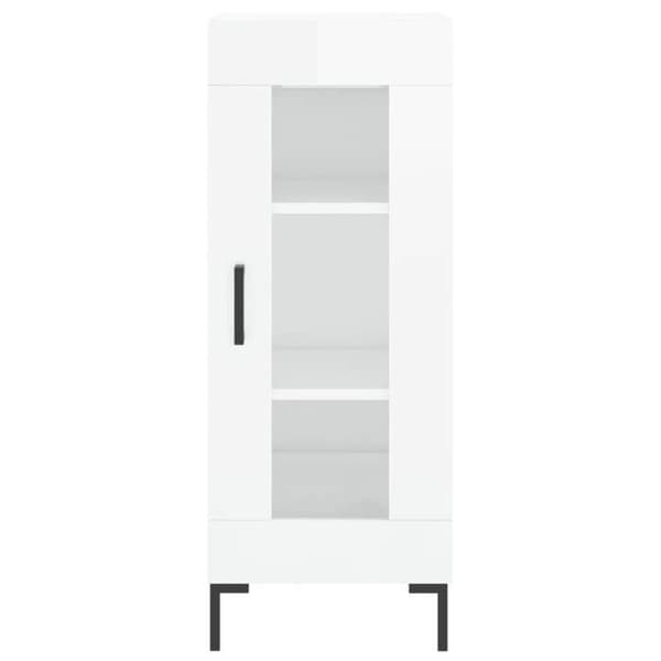 Maison Exclusive - Buffé Vit glänsande 34,5x34x90 cm Ingenjörsträ