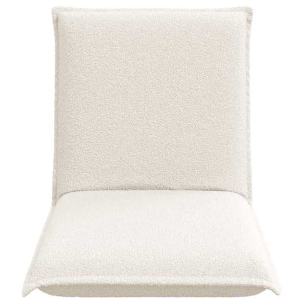 Maison Exclusive - Justerbar golvstol Creme i fårull
