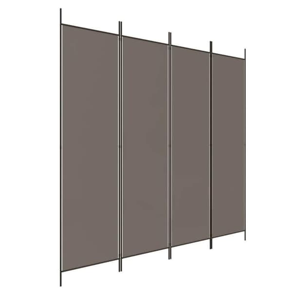 Maison Exclusive - Skillevæg 4 paneler Antracit 200x200 cm Stof