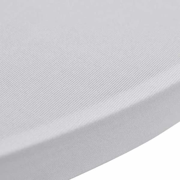 Maison Exclusive - Elastiske bordbetræk Ø 70 cm Hvid 4 stk.