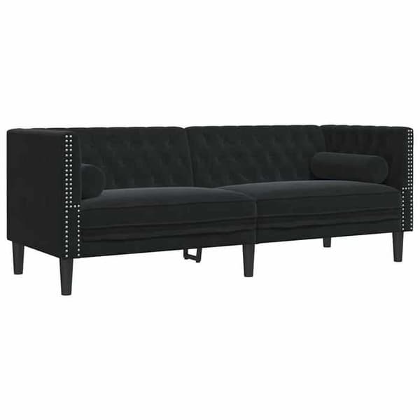 Maison Exclusive - Sort Sofa 194 x 74,5 x 70,5 cm Velour