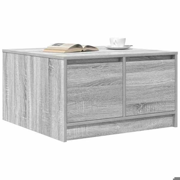 Bord - EKSKLUSIV HUS - 70,5 x 70 x 40 cm - Sonoma grå - Flere skuffer - Spånplader Sonoma grå