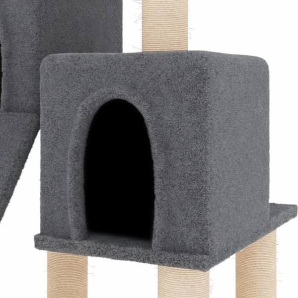 Maison Exclusive - Kattträd med sisal klöstrumpor Mörkgrå 82 cm Mörkgrå