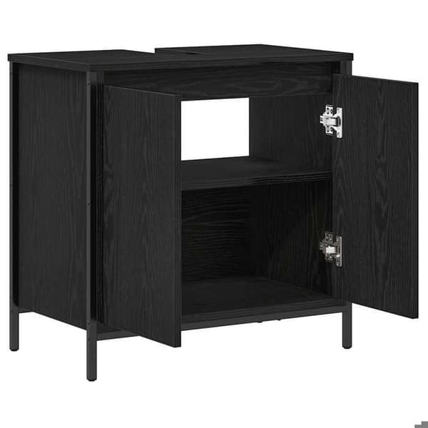 Maison Exclusive - Sort badeværelsesvaskemøbel 60x34,5x60 cm