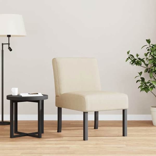 Maison Exclusive - Stol uden armlæn creme stof
