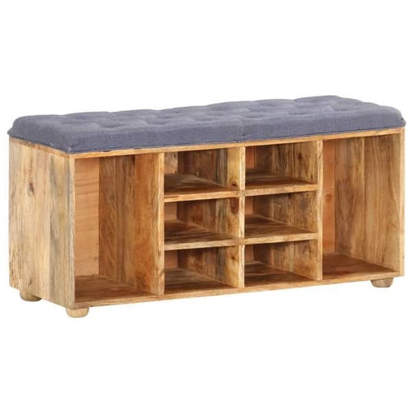 Maison Exclusive - Entréebænk 100x35x47 cm Solid mangotræ brun