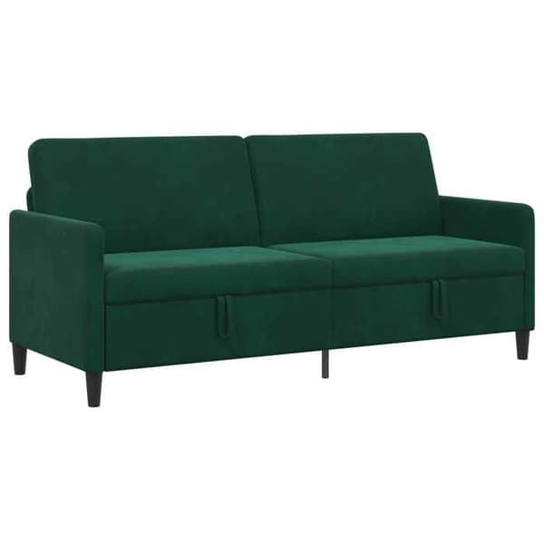Maison Exclusive - Sofa med opbevaring Mørkegrøn 192 x 78 x 87 cm Polyester