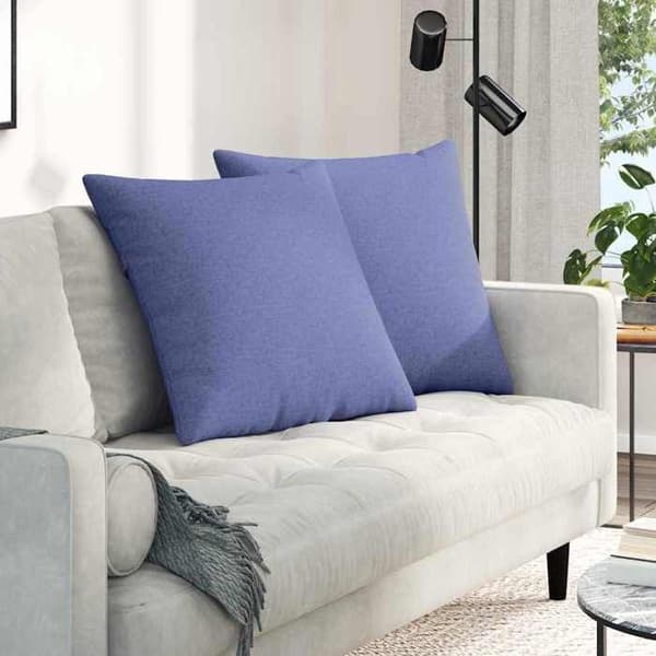 Soffkuddar - EXKLUSIVT HEM - 60 x 60 cm - Denimblå - 2-pack - Avtagbara fodral denim blå