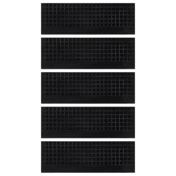 Maison Exclusive - Trappsteg 5 st 25x75 cm gummi Svart
