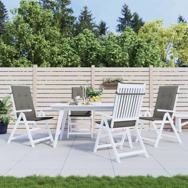 Maison Exclusive - Kuddar för stolar med hög rygg, 4-pack, mörkgrå blandning