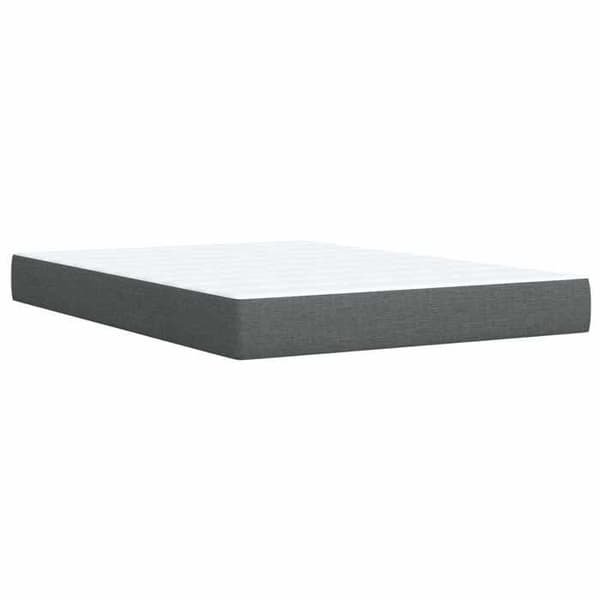 Sängboxspring - MAISON EXCLUSIVE - Sängboxspring - 140 x 190 cm - Mörkgrå - Justerbar huvudgavel Mörkgrå