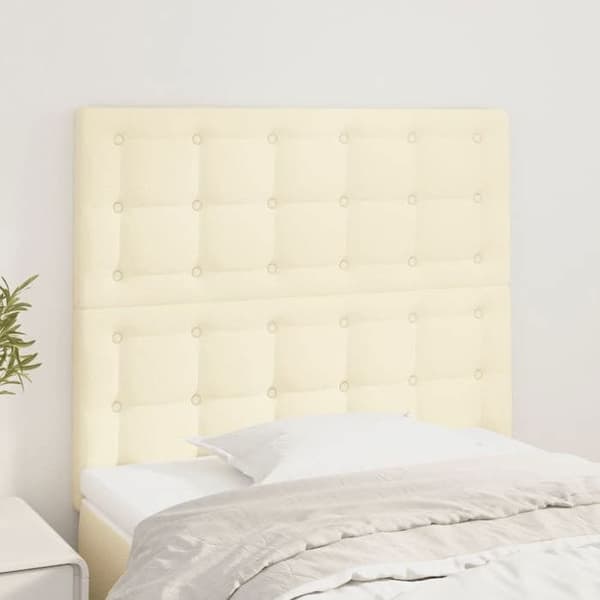 Maison Exclusive - Hovedgærde Creme 100x5x118/128 cm Simililæder Grädde