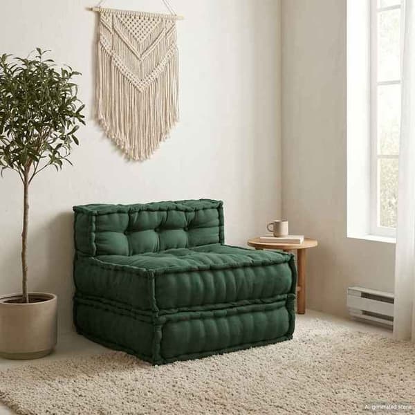 Maison Exclusive - Grön modulsoffa 70x70x54 tyg