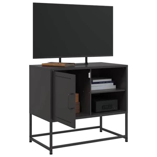 Maison Exclusive - Sort TV-møbel 68x39x60,5 cm stål