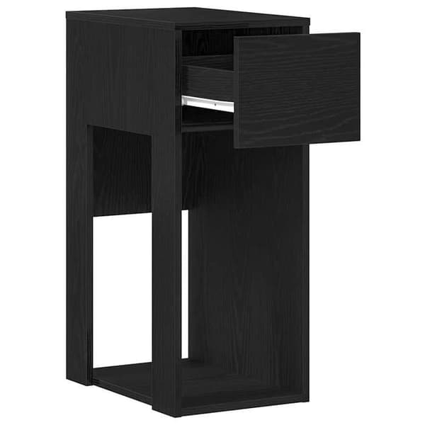 Maison Exclusive - Computerstand med skuffe sort 30x44x74 cm