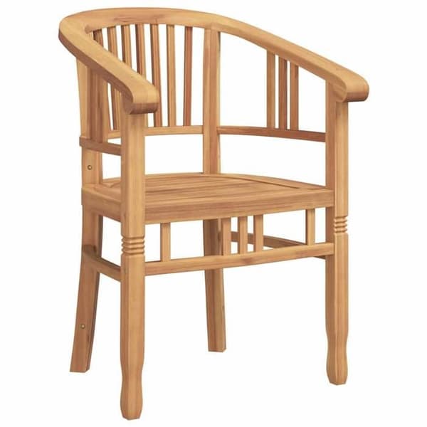 Maison Exclusive - Stol 2 stk Brun Massivt Teaktræ brun