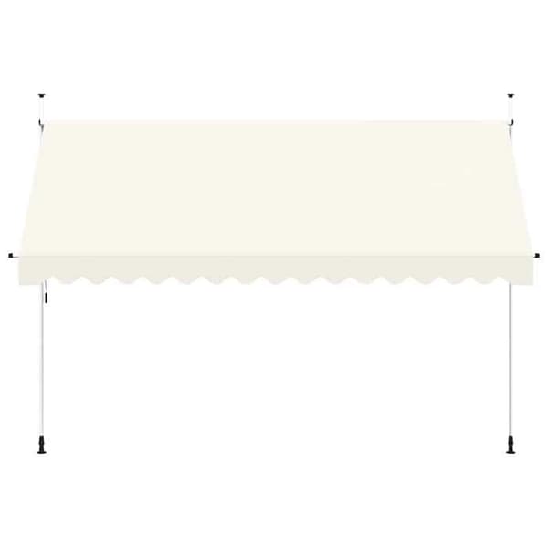 Maison Exclusive - Manuell utdragbar markis 400 cm Kräm Grädde