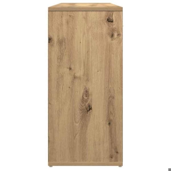 Maison Exclusive - Buffet i egetræ, håndlavet 88x30x64 cm, ingeniørtræ