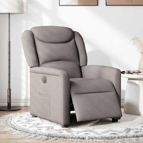 Maison Exclusive - Elektrisk lænestol Taupe Stof