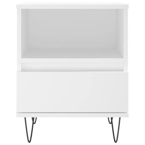 Maison Exclusive - Sängbord Vit 40x35x50 cm Ingenjörsträ Vit