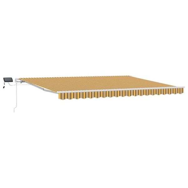 Maison Exclusive - Fällbart Markis Multicolor 450 × 350 cm Tyg och Aluminium
