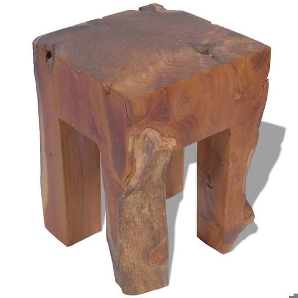 Maison Exclusive - Massiv teaktræ stool brun
