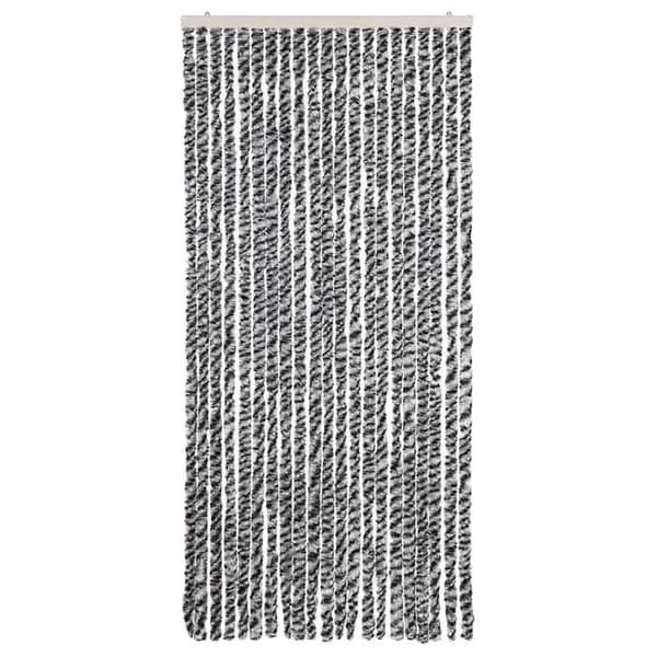 Maison Exclusive - Harmaa ja musta-valkoinen hyttysverkko 90x200 cm chenille