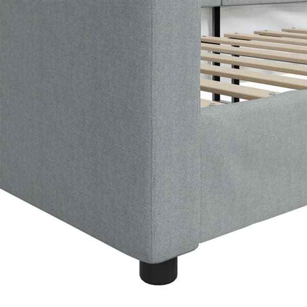 Maison Exclusive - Lys grå daybed 100x190 cm stof