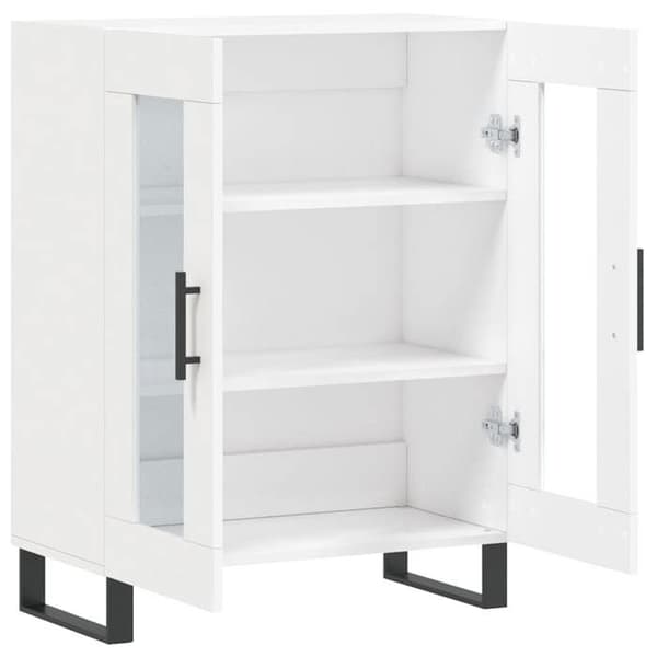 Maison Exclusive - Vit buffé 69,5x34x90 cm ingenjörsträ