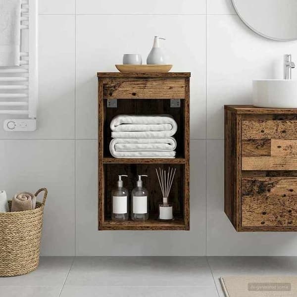 Maison Exclusive - Badeværelsesmøbel In-between Antik Træ 30 x 41 x 50 cm