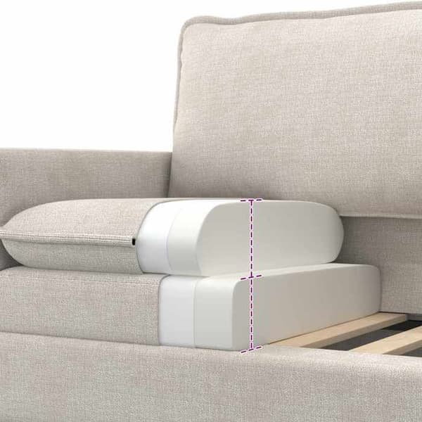 Maison Exclusive - 2-delars Soffset i Creme Polyester
