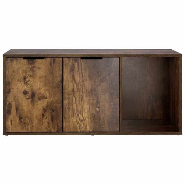 Maison Exclusive - Möbel för kattlåda Rökt ek 100 x 49 x 45 cm