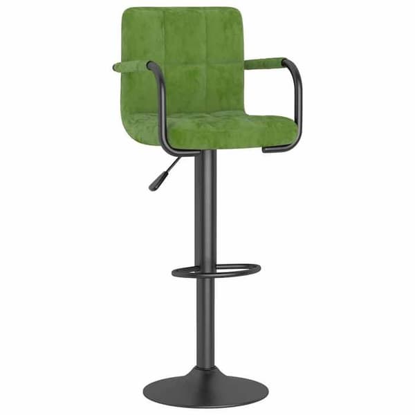 Maison Exclusive - Vaaleanvihreä samettinen baarijakkara