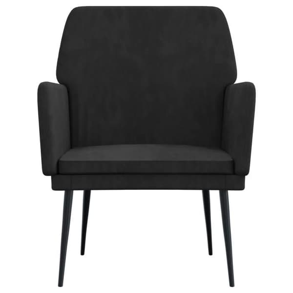 Maison Exclusive - Musta nojatuoli 62x79x79 cm sametti